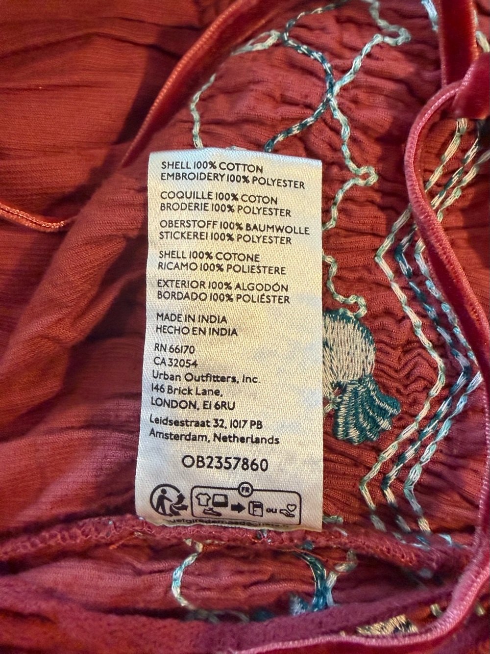 Free People Terra Smocked Maxi Skirt Set. NWT. - Picture 10 of 10